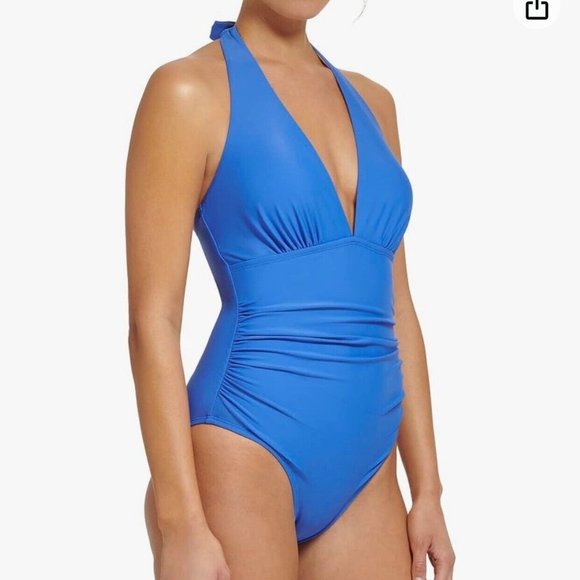 Tommy Hilfiger Other - New Tommy Hilfiger Women's 16 Halter One Piece Padded Swimsuit 50+ UPF/SPF